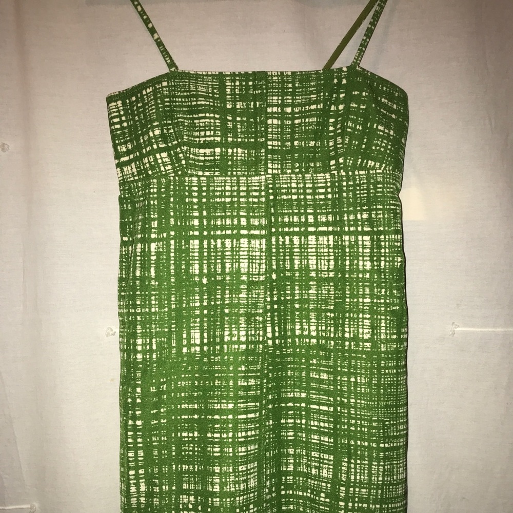 PRADA Spring 1996 ready to wear “pretty-ugly” collection Avocado mini-dr…